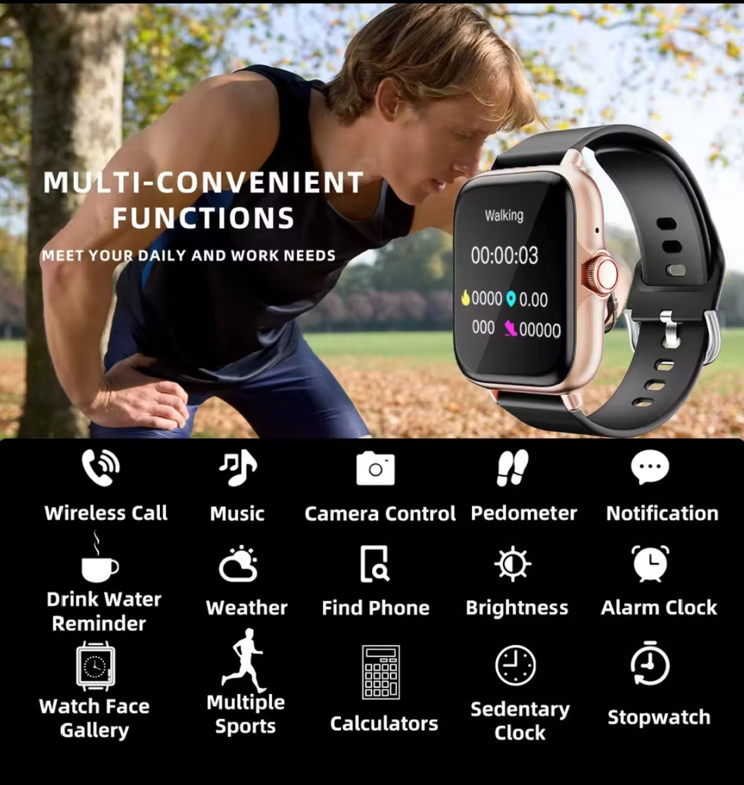 Montre Connectée Fitness – Suivi Santé & Notifications Intelligentes