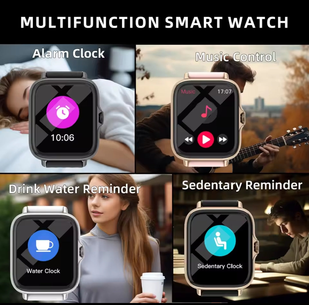 Montre Connectée Fitness – Suivi Santé & Notifications Intelligentes